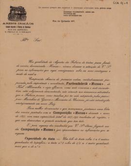 Instrução de uso da tinta Hansa